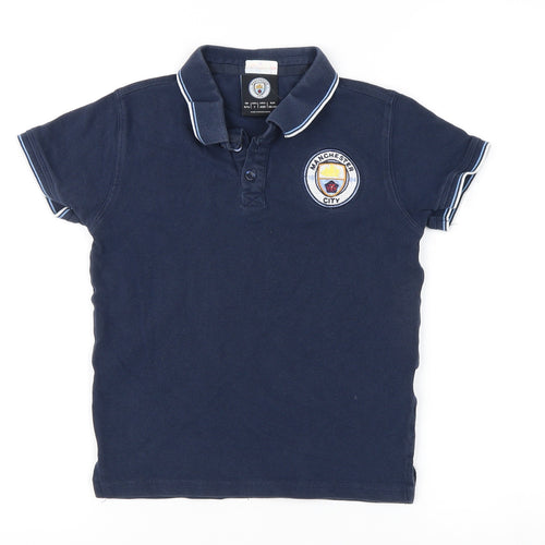 Fanatics Boys Blue Manchester City Polo Shirt 6-7 Years
