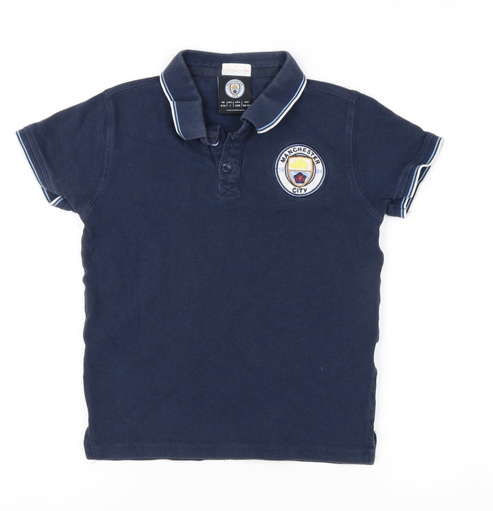 Fanatics Boys Blue Manchester City Polo Shirt 6-7 Years