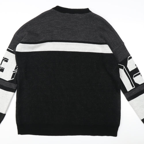 EGO Unisex Adults Black Pullover Jumper, Size S, Casual