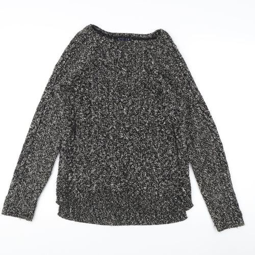 BASIC Women's Black M Cable-Knit Jumper