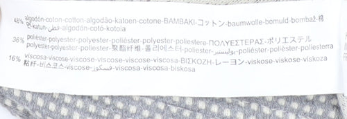 Zara Men's Grey Check T-Shirt Size L Crew Neck