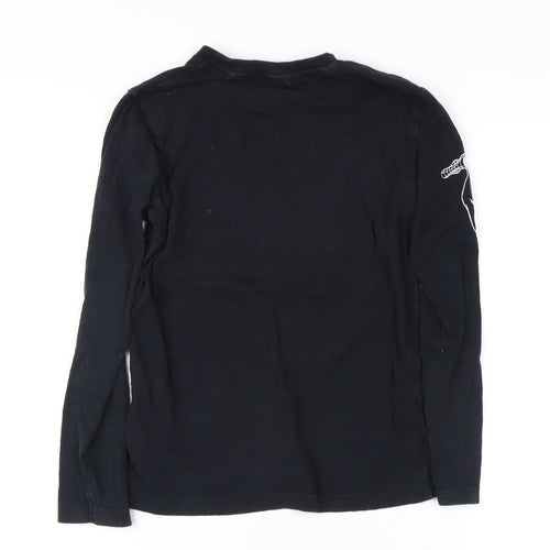 Marvel Boys Black Superhero Long Sleeve T-Shirt, Size 9 Years