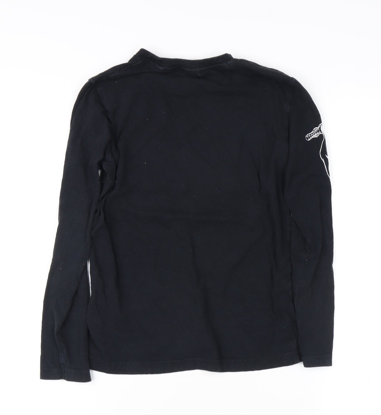 Marvel Boys Black Superhero Long Sleeve T-Shirt, Size 9 Years