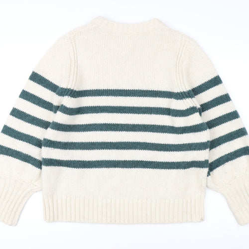AND/OR Women's Multicoloured Striped Pullover Jumper