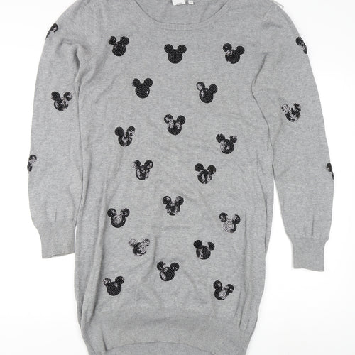 Disney Women's Grey Pullover Jumper Size 14