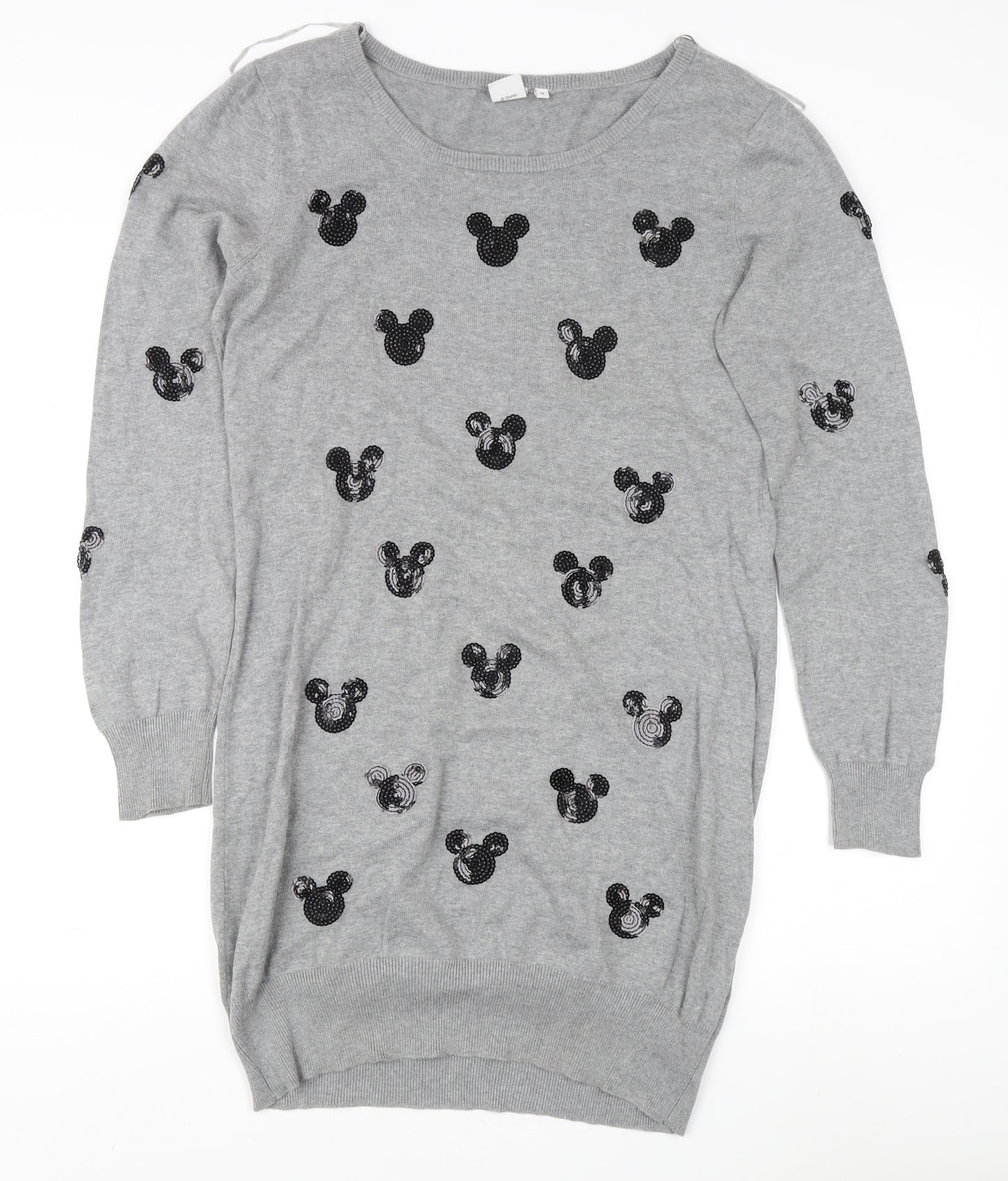 Disney Women's Grey Pullover Jumper Size 14