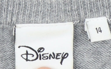 Disney Women's Grey Pullover Jumper Size 14