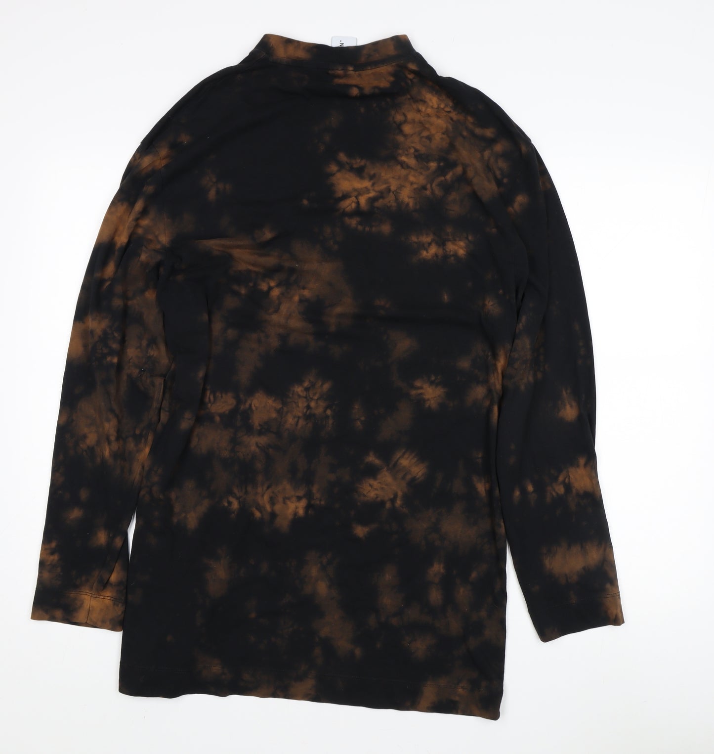 Collusion Women's Black Tie Dye T-Shirt, Size 4