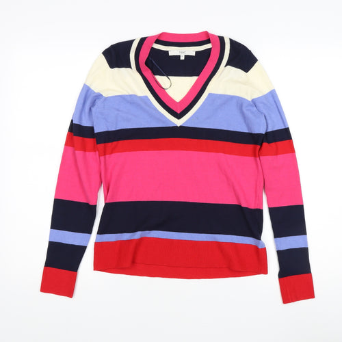 Next Women's Multicoloured Striped Pullover Jumper
