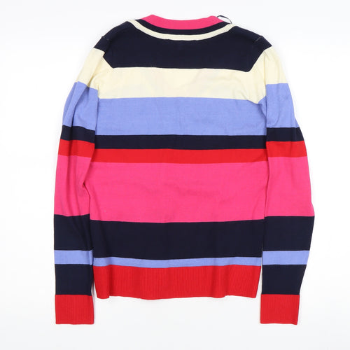 Next Women's Multicoloured Striped Pullover Jumper
