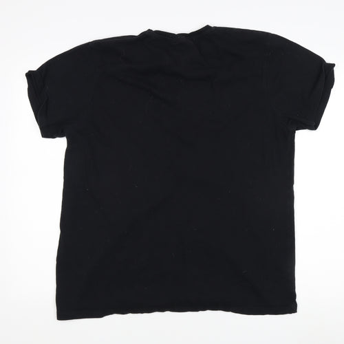 Black Stranger Things T-shirt 2XL Unisex Short Sleeve