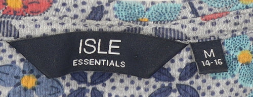 Isle Essentials Women's Floral Multicoloured Blouse M
