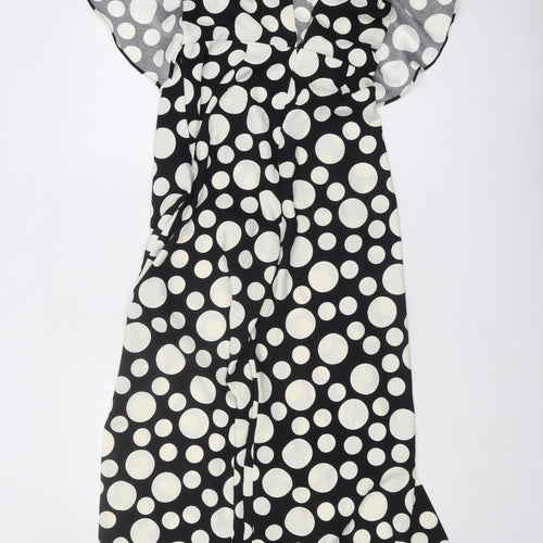 Zara Women’s Black Polka Dot Jumpsuit - Size S
