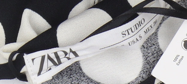 Zara Women’s Black Polka Dot Jumpsuit - Size S