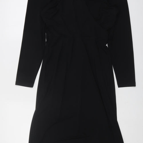 Marks & Spencer Women's Black Long Sleeve Dress Size 8