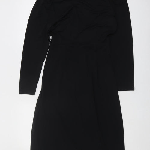 Marks & Spencer Women's Black Long Sleeve Dress Size 8