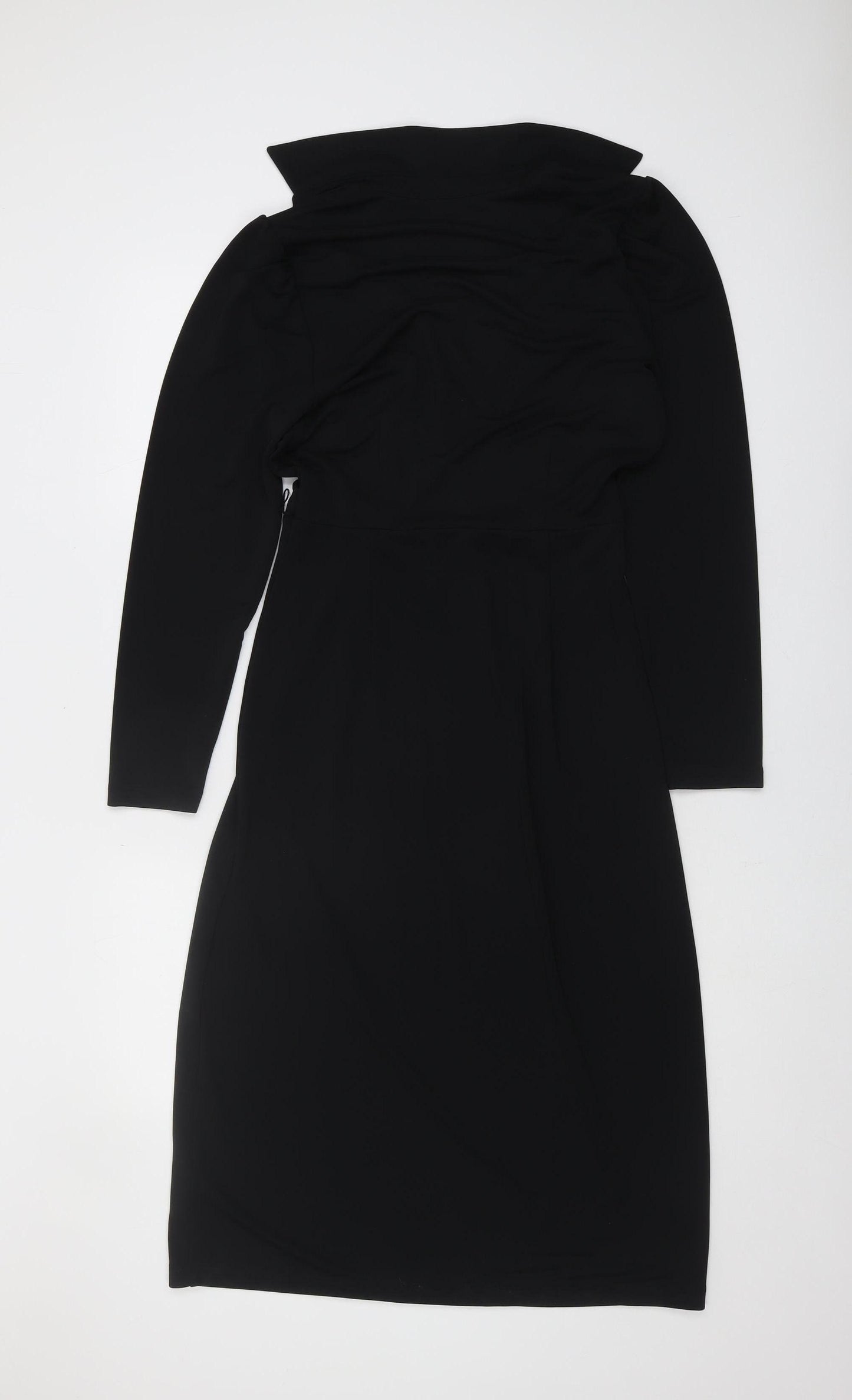 Marks & Spencer Women's Black Long Sleeve Dress Size 8