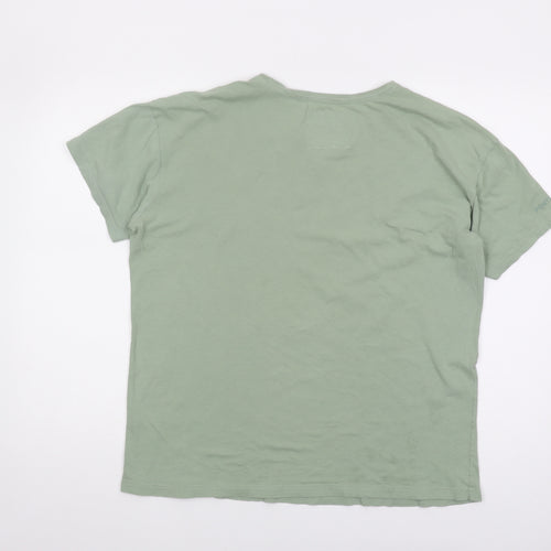 Superdry Women's Green Cotton T-Shirt Size 12
