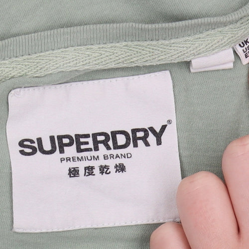 Superdry Women's Green Cotton T-Shirt Size 12