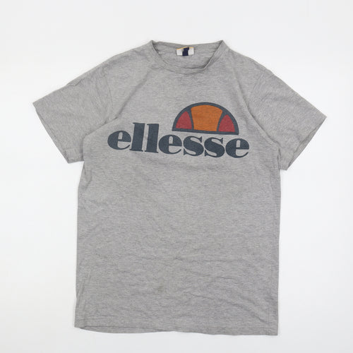 Ellesse Women’s Grey T-Shirt, Size 6, Casual Chic
