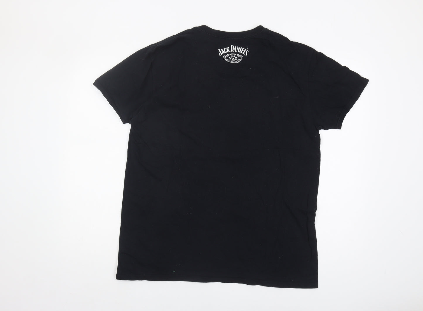 Jack Daniel's Men's Black Graphic T-Shirt, Size L