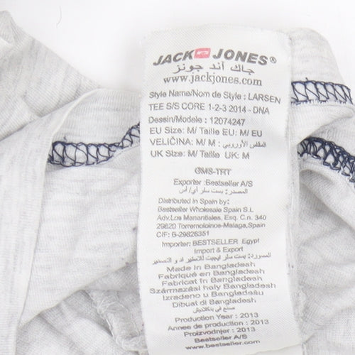 Jack & Jones Unisex Grey T-Shirt M