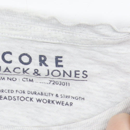 Jack & Jones Unisex Grey T-Shirt M