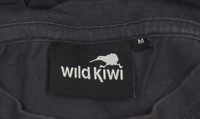 Wild Kiwi Men's Black Tribal T-Shirt Medium