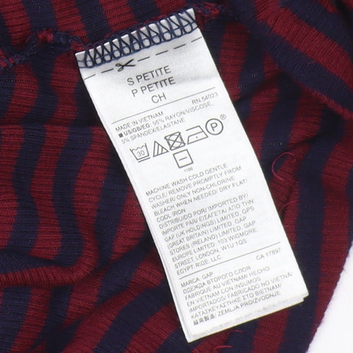 GAP Women's Blue Striped Tunic in Small Petite