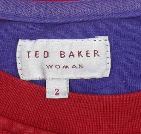 Ted Baker Women's Red Pullover Sweatshirt - Size 2