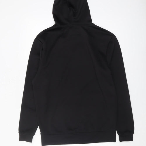 SikSilk Men's Black Pullover Hoodie XS Logo