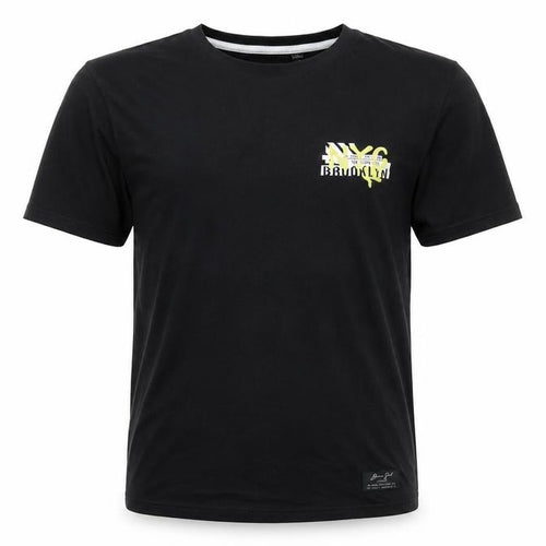 Brave Soul Men's Black Graphic Print T-Shirt - L