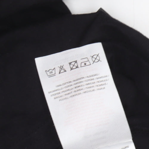 Brave Soul Men's Black Graphic Print T-Shirt - L