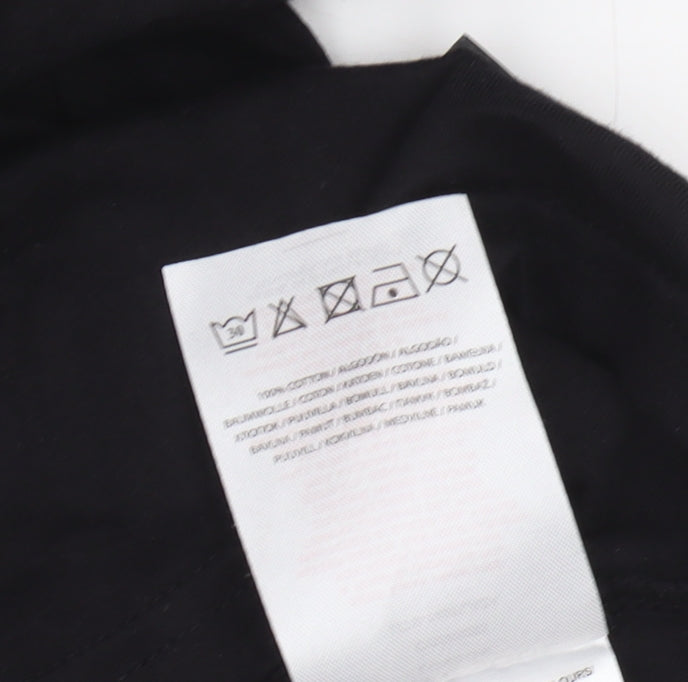 Brave Soul Men's Black Graphic Print T-Shirt - L