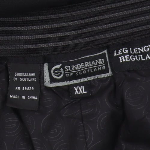 Sunderland Black 2XL Men's Waterproof Rain Trousers
