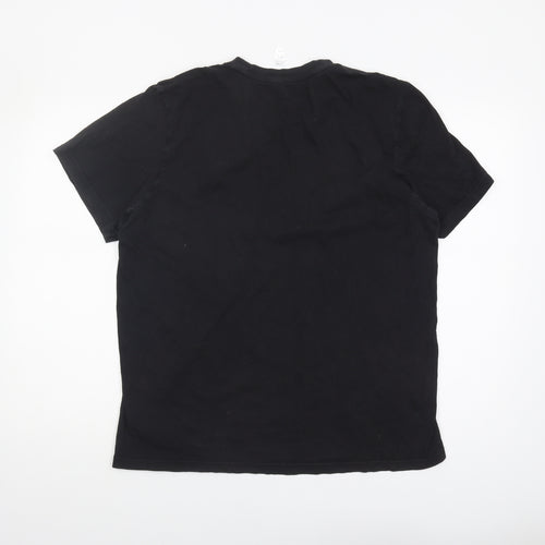 Adidas Men's Black Crew Neck T-Shirt - Size L