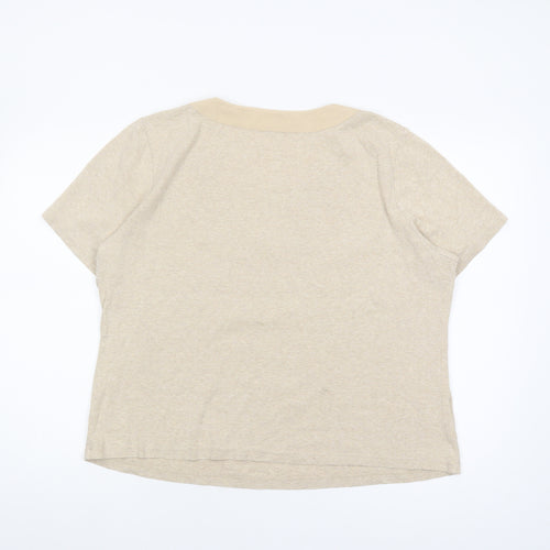 CC Women's Beige Short Sleeve T-Shirt XL