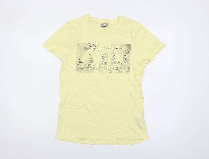 Looney Tunes Women's Yellow XS Bugs Bunny T-Shirt