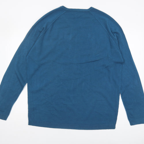 Twisted Soul Men's Blue 2XL Pullover V-Neck Jumper