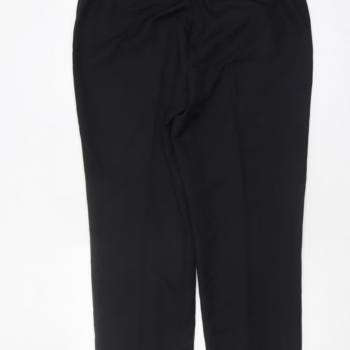 Marks and Spencer Women's Black Straight Trousers, Size 16