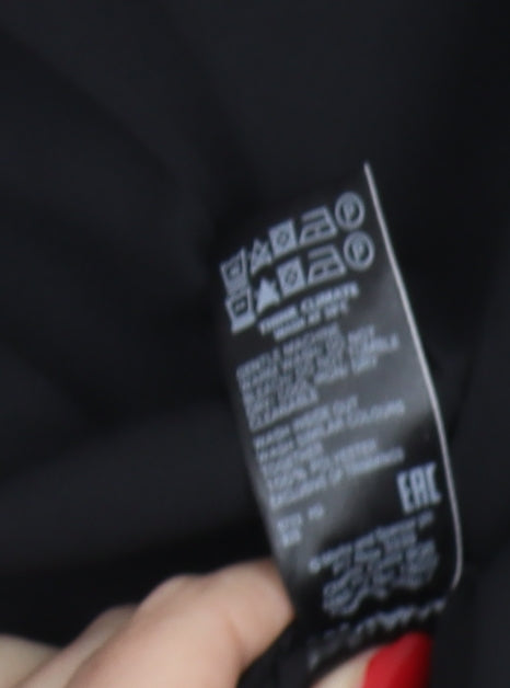 Marks and Spencer Women's Black Straight Trousers, Size 16