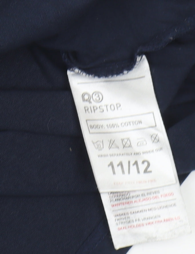 RIPSTOP Boys Blue Graphic T-Shirt 11-12 Years Regular Fit