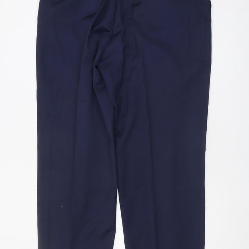 Brook Taverner Men's Blue Wool Dress Pants Size 40