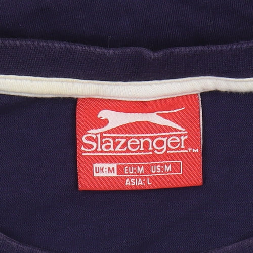 Slazenger Men's Blue Sleeveless T-Shirt - Medium
