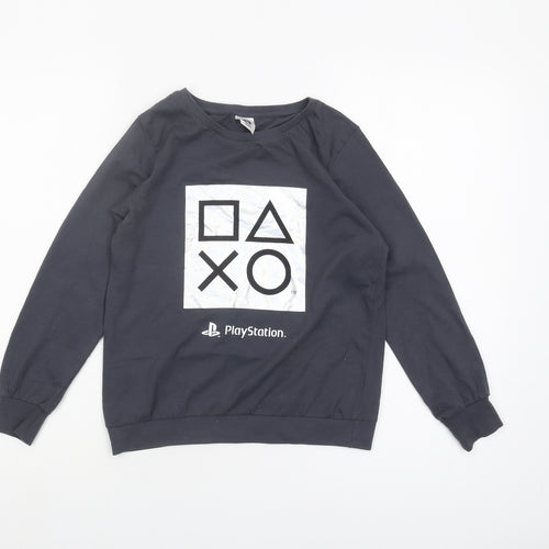 George Boys Black PlayStation Graphic Sweatshirt 10-11 Years