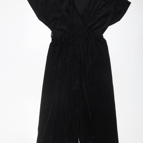 New Look Women's Black Jumpsuit Size 10 V-Neck