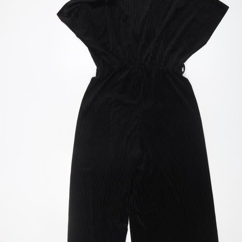 New Look Women's Black Jumpsuit Size 10 V-Neck