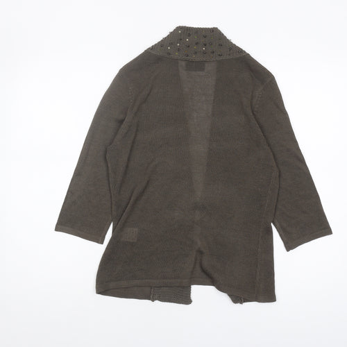 Alex & Co. Women's Brown Cardigan, Size 10, Sequin Accent