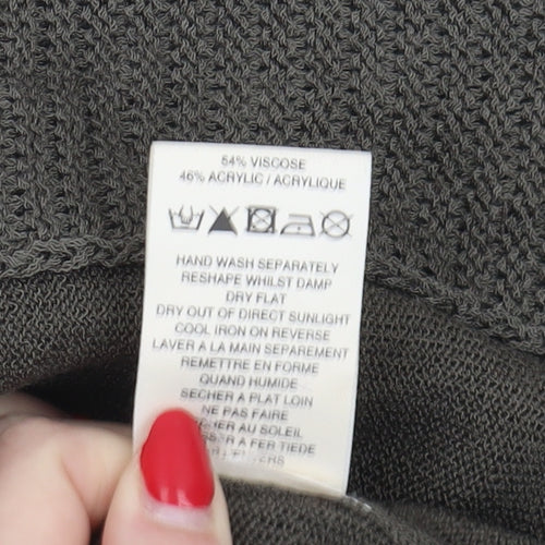 Alex & Co. Women's Brown Cardigan, Size 10, Sequin Accent