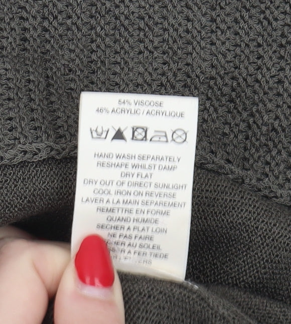 Alex & Co. Women's Brown Cardigan, Size 10, Sequin Accent